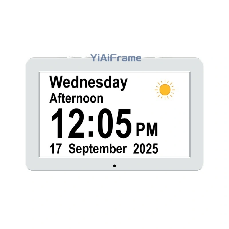 10.1-Inch Digital Clock Display with Photo & Video Playback, Remote Control & 18 UI Styles 1