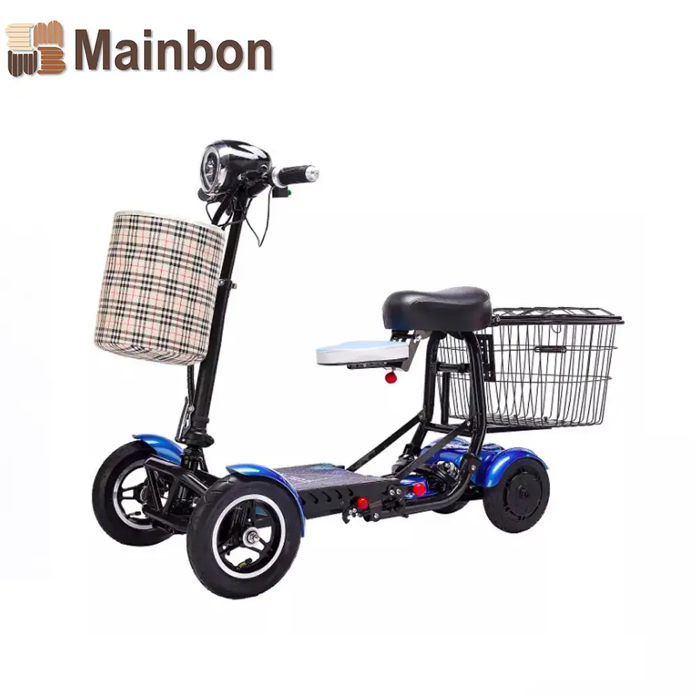 New Electric Tricycle  for Disabled Adult 4 Wheel Double Seat Foldable 1