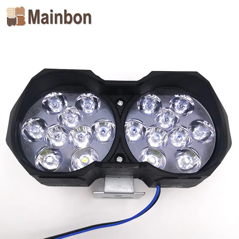 Electric Trike Parts Blackplastic Housing Double Spot Led Headlight 1