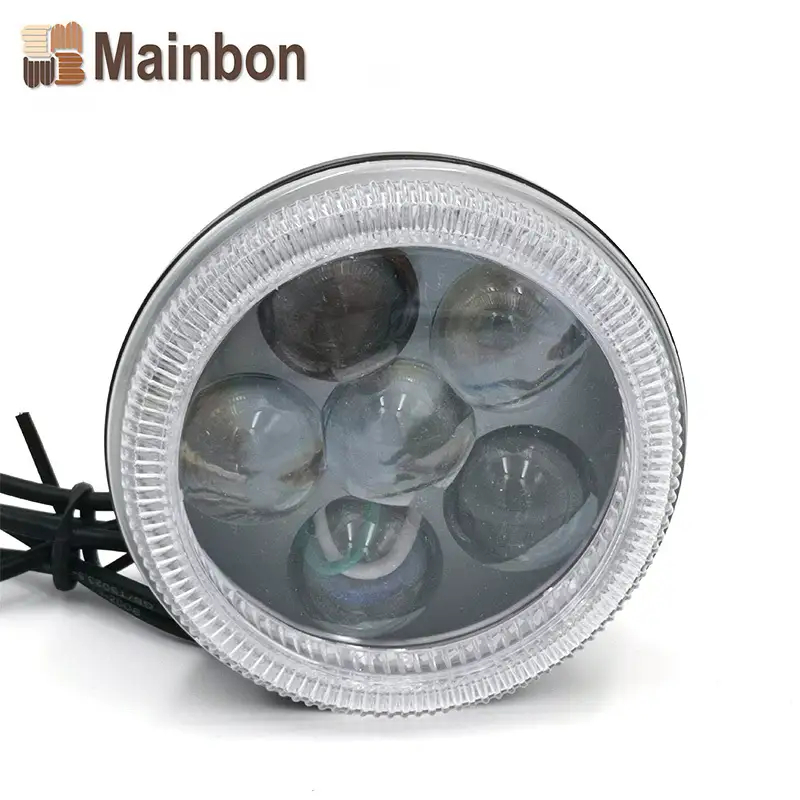 Custom Tricycle Parts 6 Led Front Fog Light with Halo Ring 1