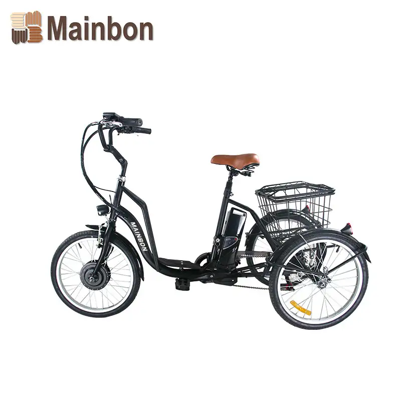 Electric Powered Tricycle 3-wheeler 20 Inch with Basket 1
