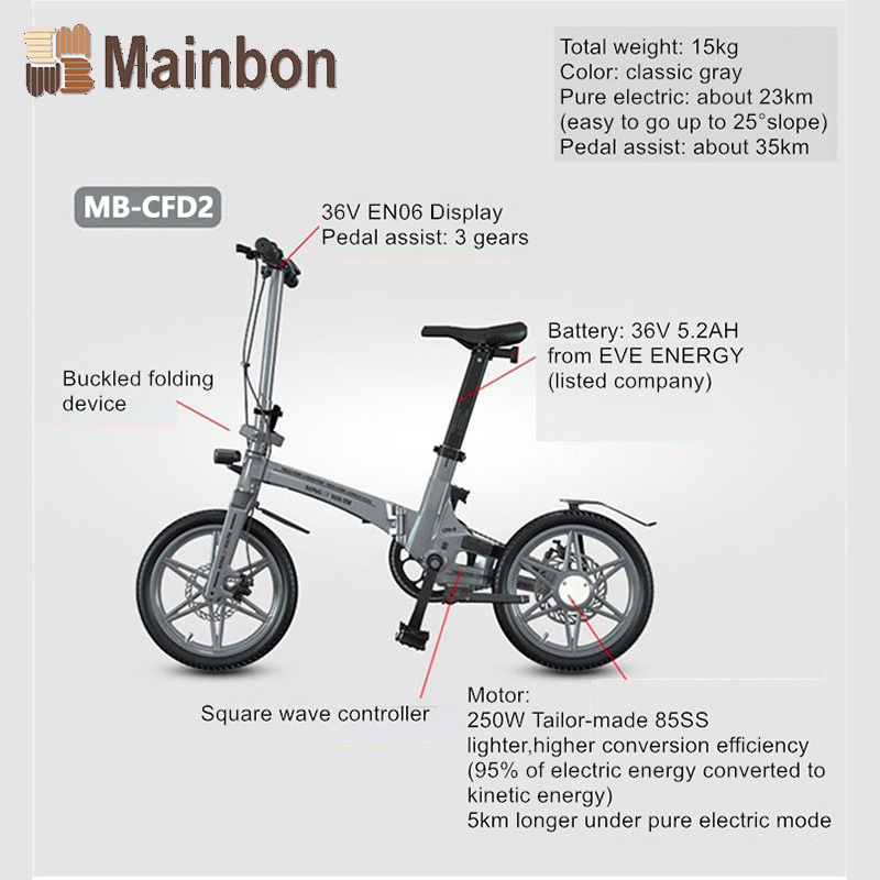 Wholesale CE Portable Folding Electric Bicycle Manufacturers 3
