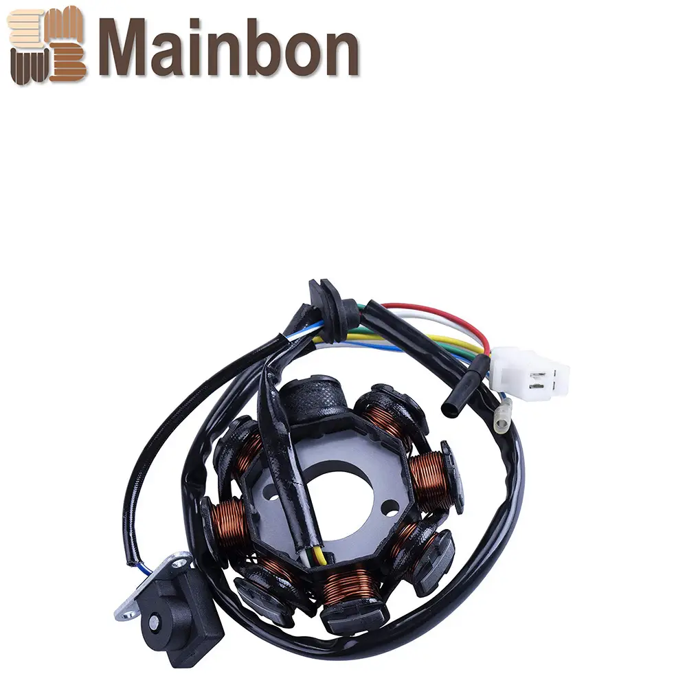 IgnitionStatorMagnetoAC8Pole5WireCoilForGY649cc50cc80cc125cc150cc139QMB147QMD152QMI157QMJengineScooterMopedATVSunlRoketaDuneBuggyGoKart 1