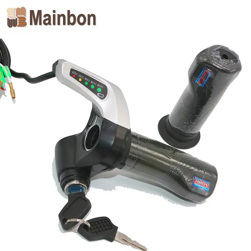 Factory components electric car accessories electric car handle with lock throttle handle power display lithium electric handle 1