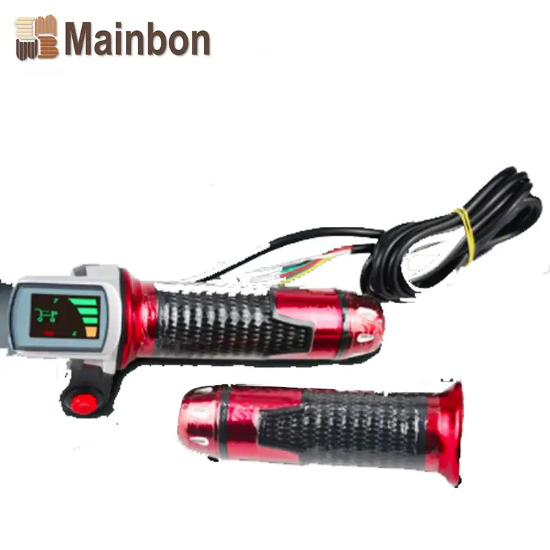 Electric car speed control handle aluminum alloy power display 24V36V48V LCD screen throttle handle 1