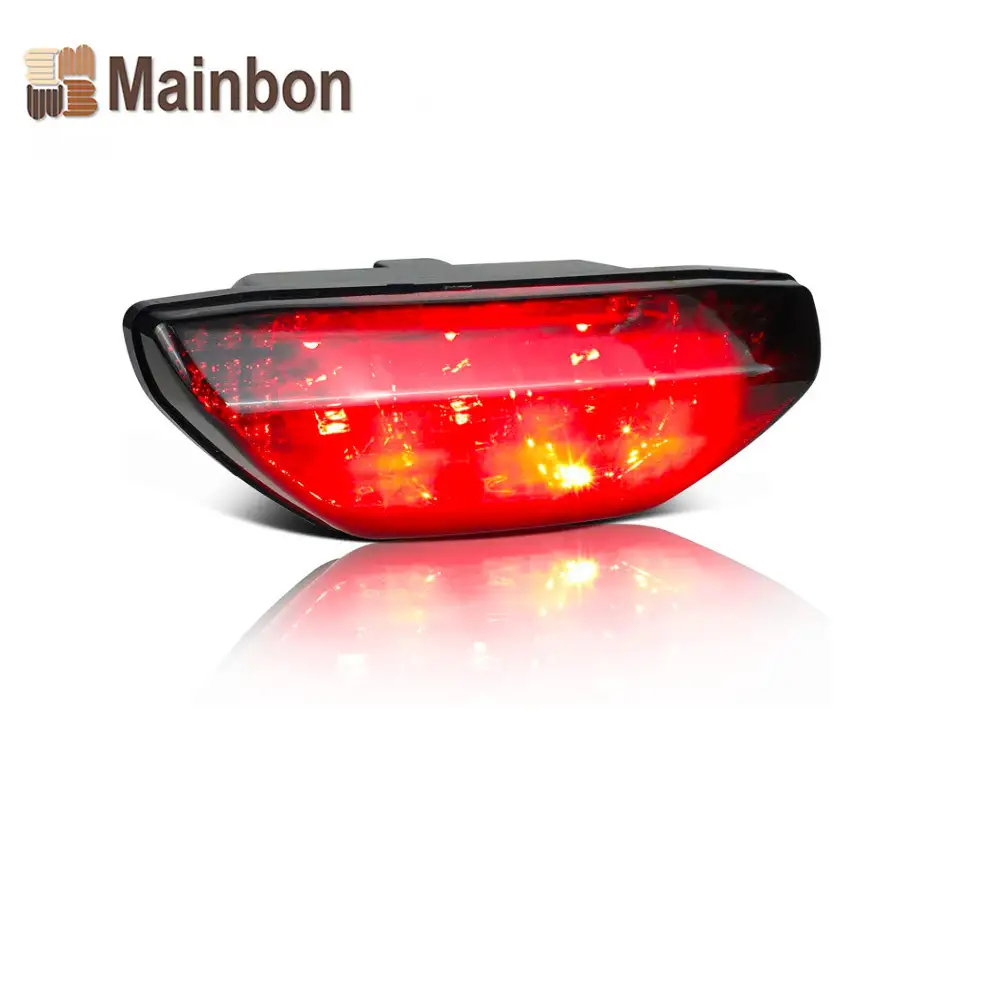 Smoked LED Tail Light ATV Motorcycle Taillight Brake Lamp Compatible with Honda TRX 250 300 400EX TRX400X 500 700, Red 1