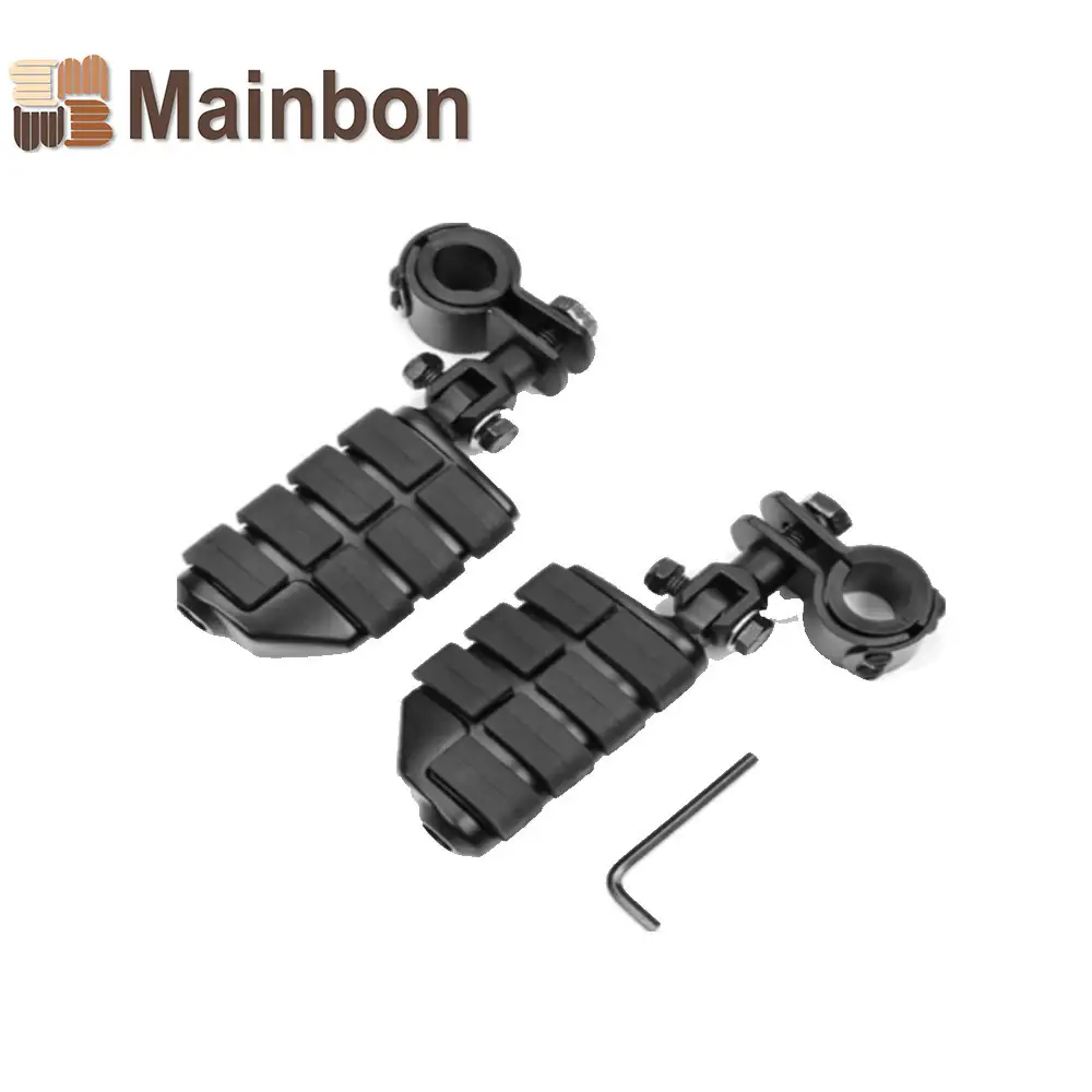 Motorcycle modified universal aluminum alloy pedal for 25-32mm bumper guard rod pedal 1