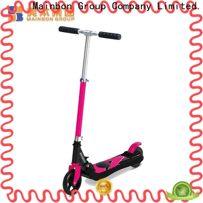 Mainbon Custom  Kids Pink Electric Scooter Factory 1