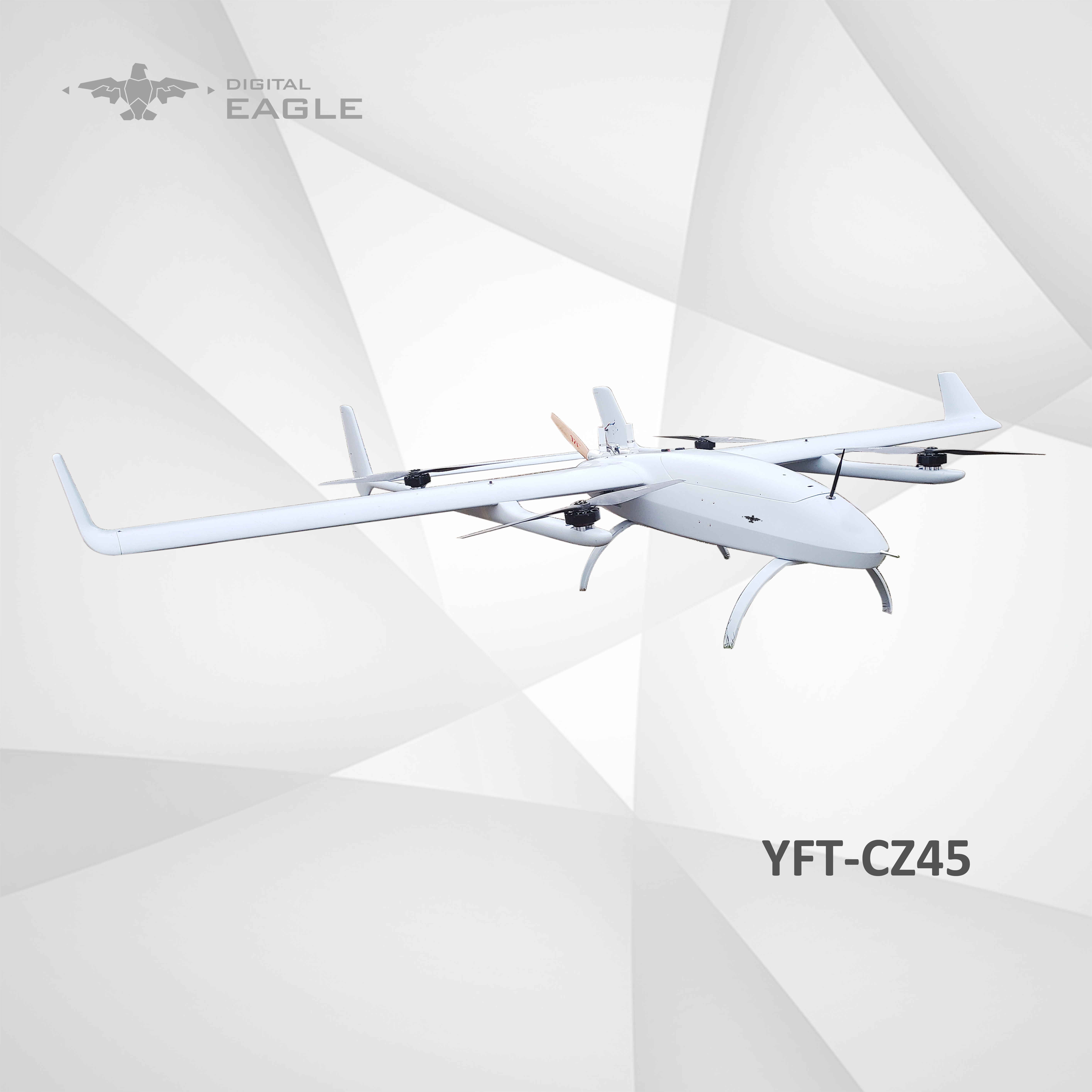 VTOL Fixed Wing Hybrid Training Drone UAV for Border and Pipeline Patrol YFT-CZ45RC 2