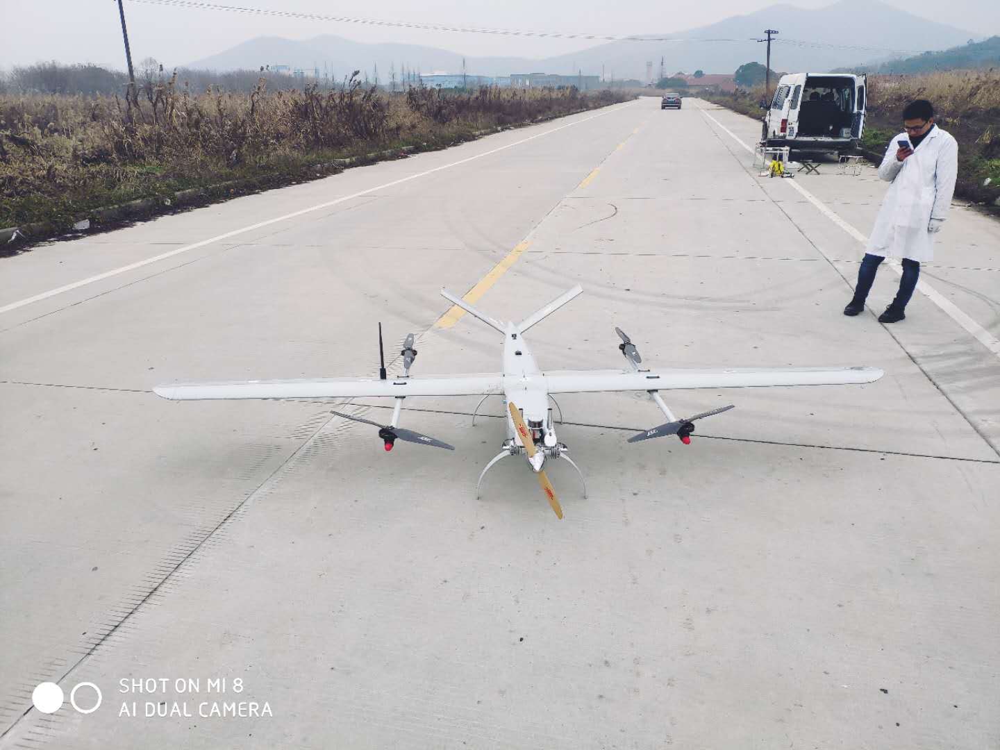 VTOL Fixed Wing Hybrid Drone for Long Range Flight Training YFT-CZ35RC 3