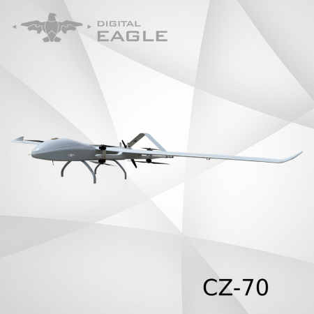 Digital Eagle Fixed Wing VTOL Drone YFT-CZ70RC for Long Range Surveillance Training 1