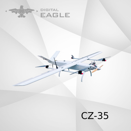Digital Eagle VTOL Fixed Wing YFT-CZ35RC Hybrid UAV for Long Range Surveillance 1