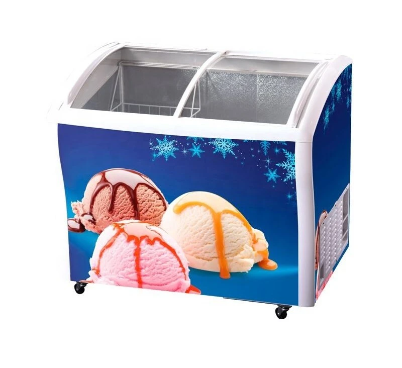 Commercial Ice Cream Display Freezer Fridge Cabinet 1