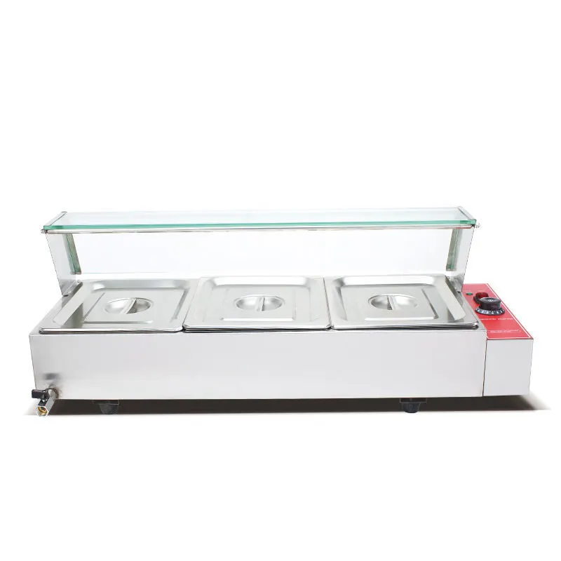 commercial bain marie food warmer table 