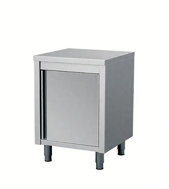 Keasid Heavy-Duty Stainless Steel Work Table with Storage Cabinet | Commercial Kitchen Prep Table 1