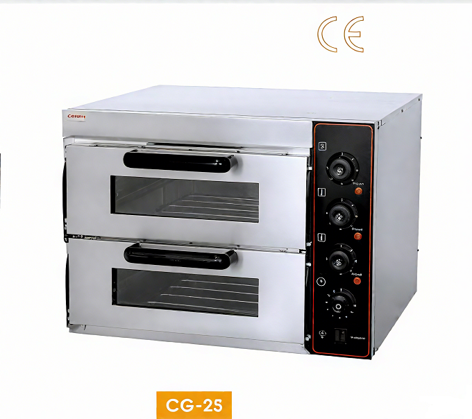 Kaesid 1 or 2 Layer Electric Deck Pizza Oven - Stainless Steel Commercial Oven with Timer 5