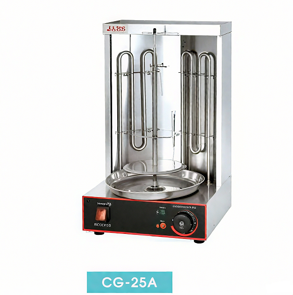 Máquina de grelha elétrica comercial premium Kaesid para shawarma | Forno automático de kebab giratório/doner para restaurantes 4