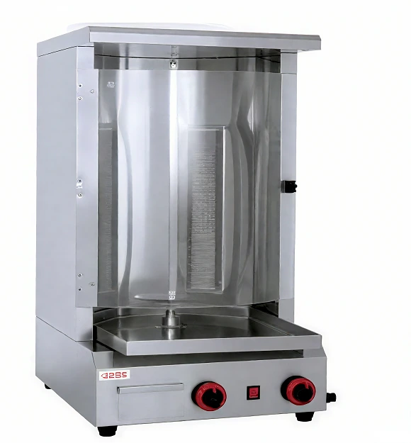 Kaesid 2-Burner Commercial Gas Shawarma Grill Machine | Vertical Stainless Steel Doner Kebab Shawarma Griller 1