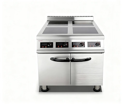 commercial induction range cooker