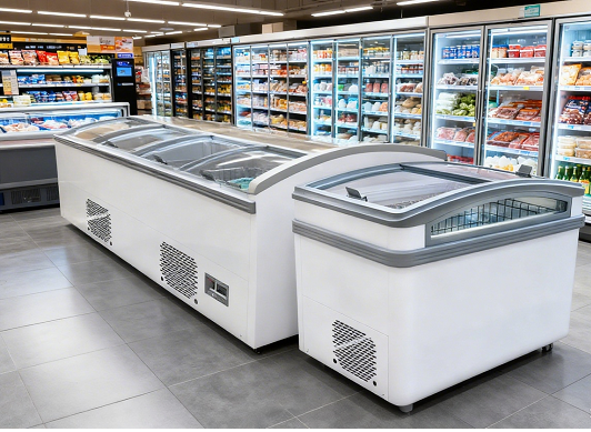 Freezer combinado Kaesid para ilha | Refrigeração flexível e de fácil manutenção para supermercados 2