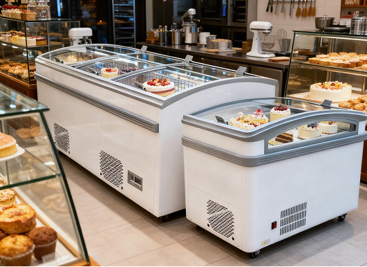 Freezer combinado Kaesid para ilha | Refrigeração flexível e de fácil manutenção para supermercados 3