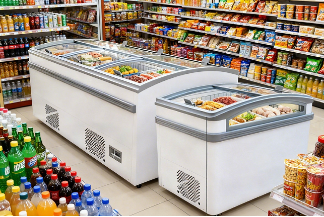 Freezer combinado Kaesid para ilha | Refrigeração flexível e de fácil manutenção para supermercados 4