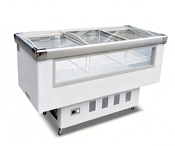Kaesid Flat Island Cabinet Freezer | Advanced Supermarket Refrigeration Solution 1