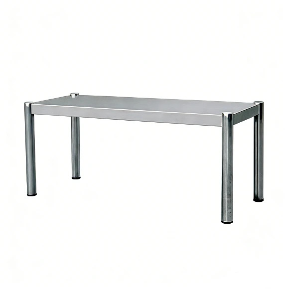 Mesa utilitária de aço inoxidável Kaesid de um nível | Estante de cozinha para uso comercial 1