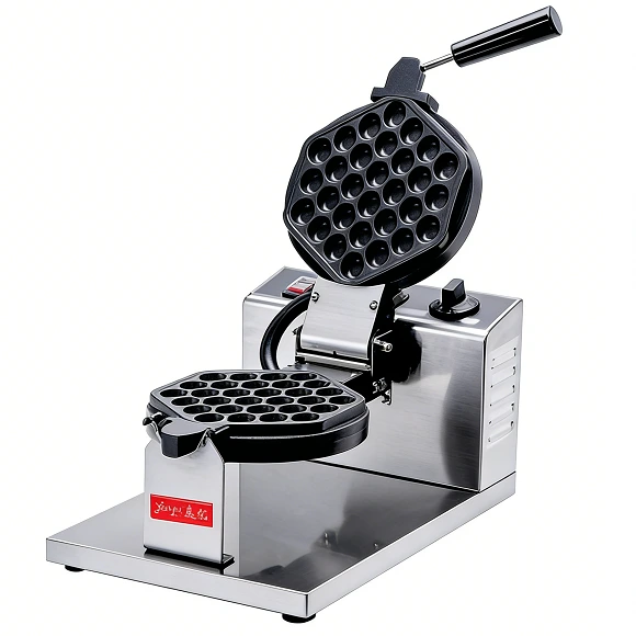 Kaesid Commercial Bubble Waffle Machine with Interchangeable Plates & 360° Rotation 1