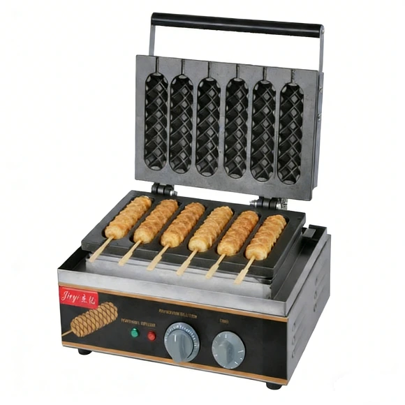 Kaesid Commercial Waffle Stick Maker | 5/6 Sticks, Digital Display Option 1