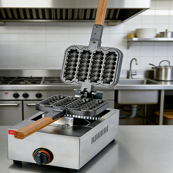 Kaesid Commercial 4-Stick Waffle Iron | High-Efficiency Gas or Electric Models 4