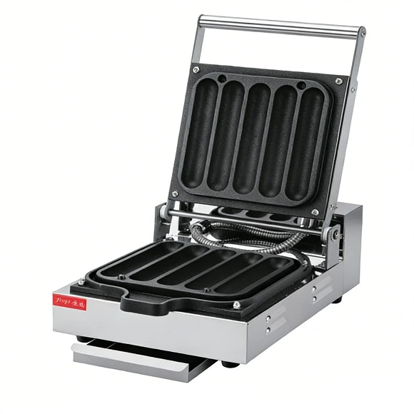 Kaesid Commercial Hot Dog Waffle Maker | Heavy-Duty Stainless Steel & High-Speed Heating for Restaurants and Food Trucks 1