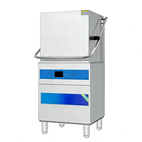 Kaesid Commercial Hood Type Dishwasher | SUS304 Stainless Steel, 360° Patented Spray Arms & High-Temp Disinfection 1