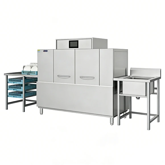 Lave-vaisselle à convoyeur commercial Kaesid | Lave-vaisselle robuste en acier inoxydable SUS304 pour cuisines à fort volume d'activité 1