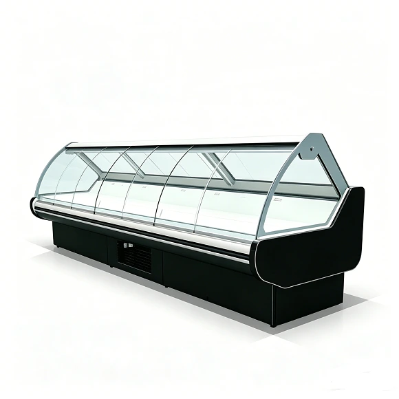 Vitrina refrigerada comercial Kaesid para charcutería y carne fresca | Vitrina expositora de alta eficiencia energética con puertas correderas 1