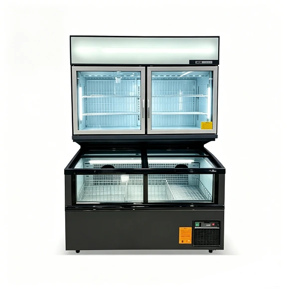 Kaesid Glass Door Display Cabinet | Refrigerated & Frozen Dual-Temp | 2~8°C / -18~-22°C 1