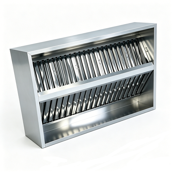 Campana extractora de acero inoxidable de doble cara Kaesid | Campana de ventilación comercial para hostelería, ideal para cocinas de uso intensivo. 4