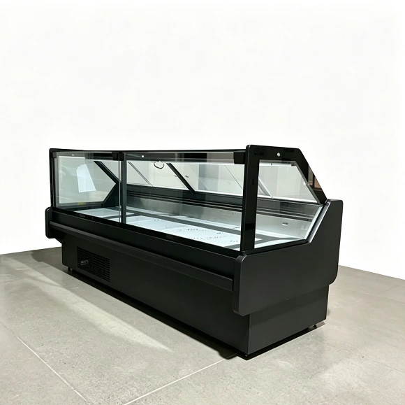 Kaesid Commercial Refrigerated Deli Cabinet  for Fresh Meat | High Energy Efficiency Display Case with Sliding Doors 1