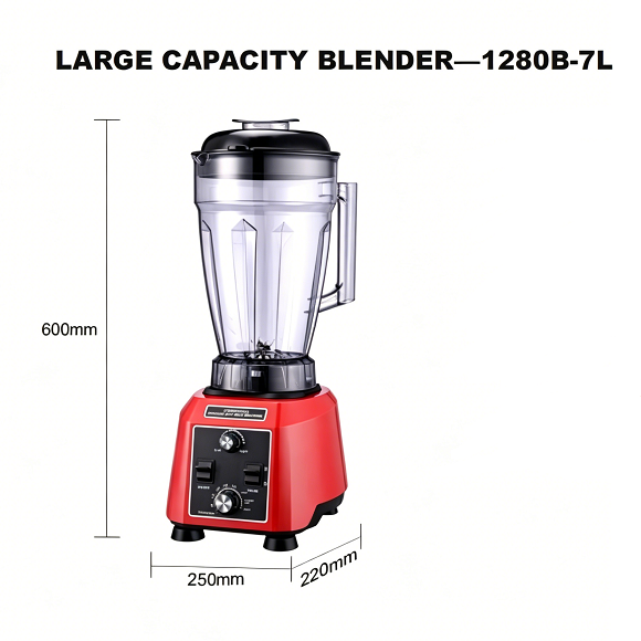 Mélangeur commercial grande capacité Kaesid 7L | Moteur en cuivre pur | Mélangeur robuste pour usage commercial quotidien 2