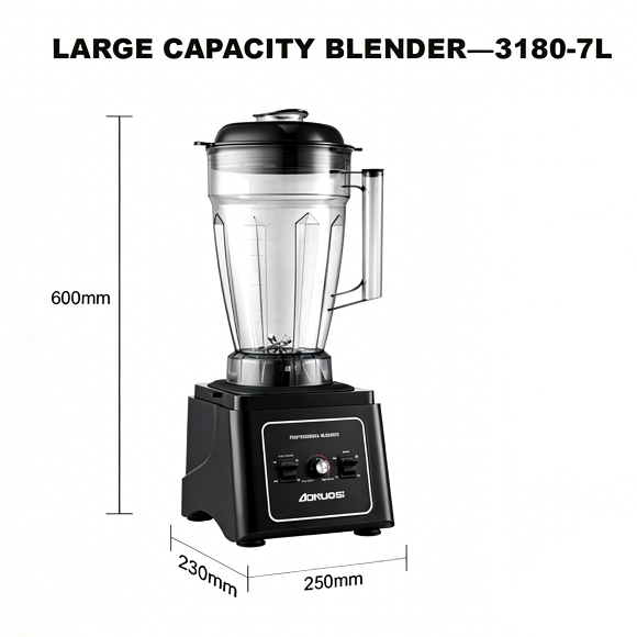 Mélangeur commercial grande capacité Kaesid 7L | Moteur en cuivre pur | Mélangeur robuste pour usage commercial quotidien 4