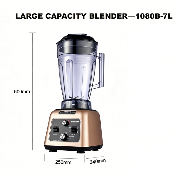 Mélangeur commercial grande capacité Kaesid 7L | Moteur en cuivre pur | Mélangeur robuste pour usage commercial quotidien 7