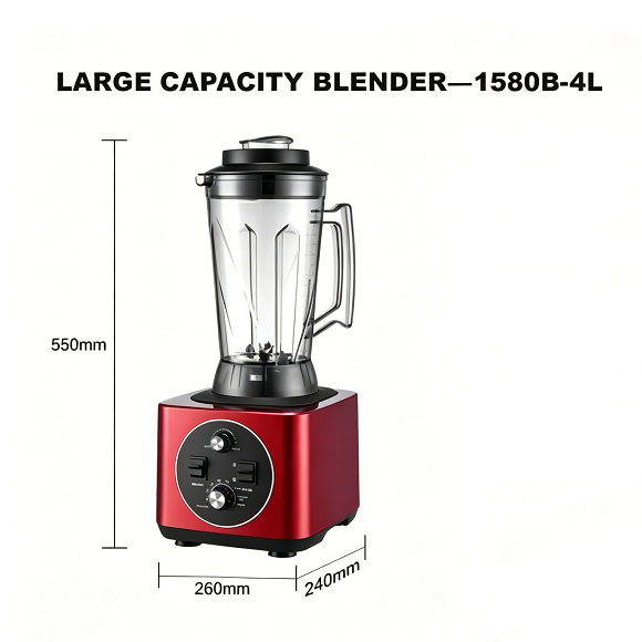 Kaesid 4L 고성능 상업용 블렌더 | 2200W 순수 구리 모터 장착, 레스토랑 및 카페용 바 블렌더 3