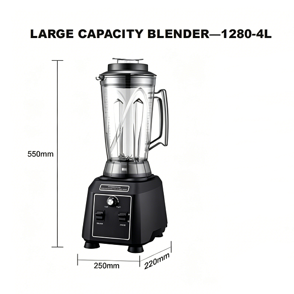 Kaesid 4L 고성능 상업용 블렌더 | 2200W 순수 구리 모터 장착, 레스토랑 및 카페용 바 블렌더 4