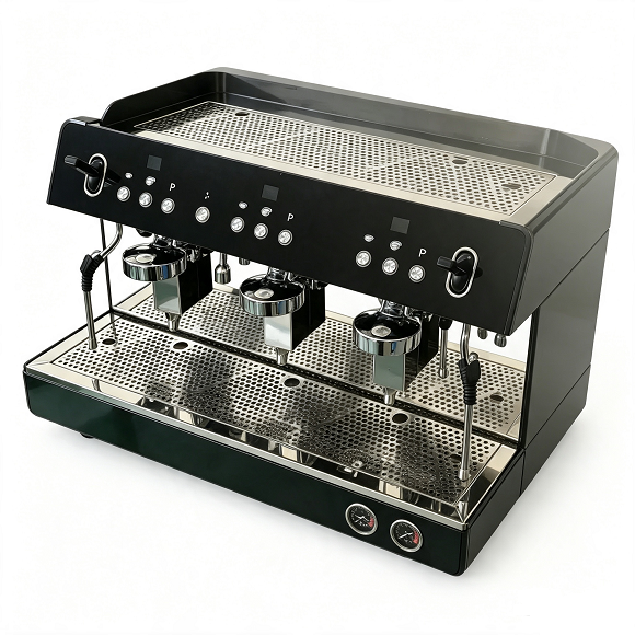 Máquina de café expresso comercial Kaesid de 3 grupos | Cafeteira de alto volume com três grupos para cafés e cafeterias 4