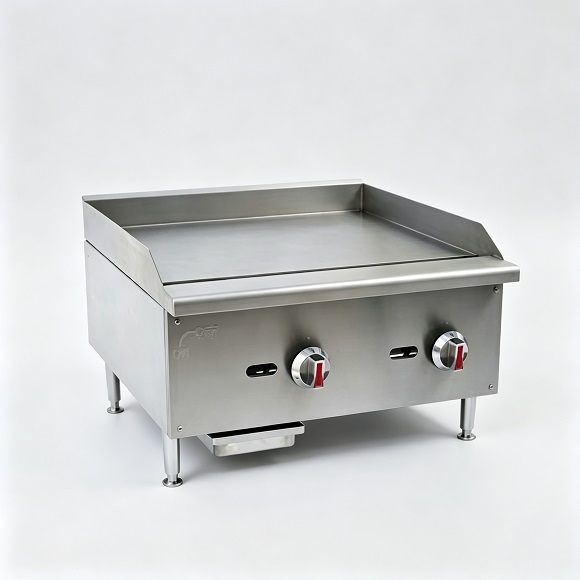 Plancha de gas comercial con termostato Kaesid | Venta al por mayor directa de fábrica de parrillas planas para restaurantes 2
