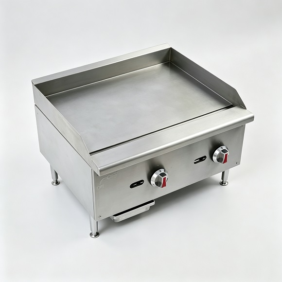 Plancha de gas comercial con termostato Kaesid | Venta al por mayor directa de fábrica de parrillas planas para restaurantes 3