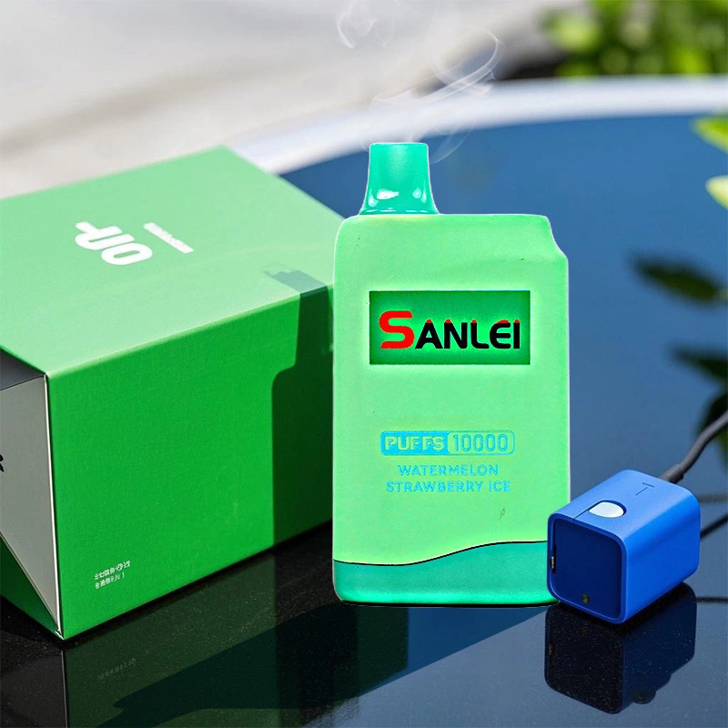Sanlei 10K Puffs Rokok Elektrik Sekali Pakai Layar Logam Matte Port Tipe-C 1