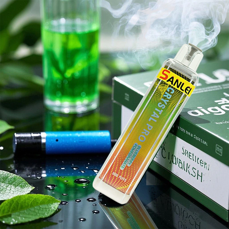 Sanlei 6K Puffs Rokok Elektrik Sekali Pakai 1500mAh Crystal PRO K09 1
