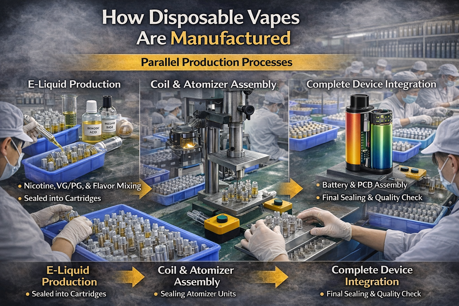 How Vaping Devices Are Manufactured？and Whether They're Actually Safer ...