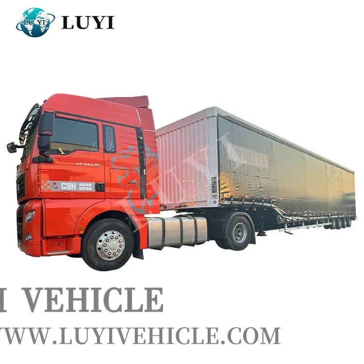 4 Axle 120cbm Curtain Side Semi Trailer 1